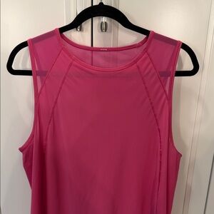 Lululemon Athletica Pink Mesh Tank Top